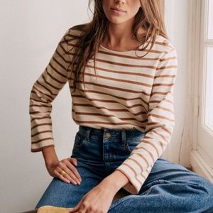 Sezane Colette Striped Mariniere Top